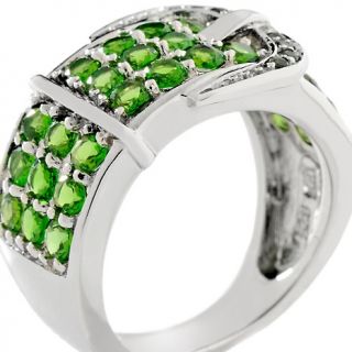 05ct Chrome Diopside Sterling Silver Buckle Ring