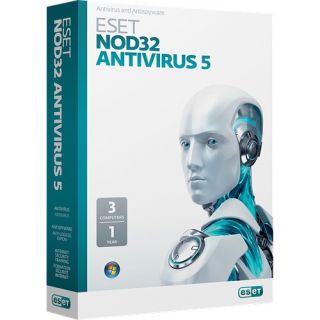 eset nod32 antivirus 5 windows up to 3 pcs 1 year intercept and