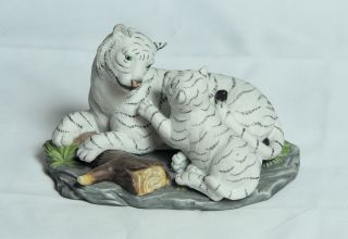  White Tiger and Baby Figurine