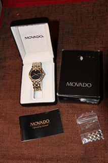 Mens Movado Stainless Steel Two Tone Watch