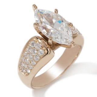 139 268 absolute 3 96ct absolute marquise solitaire and pave band ring
