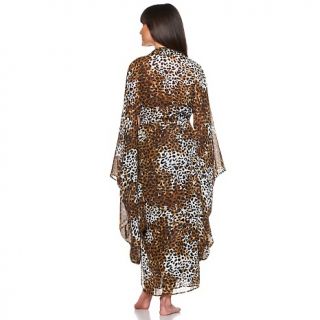 Rhonda Shear Sheer Georgette Printed Kimono Robe