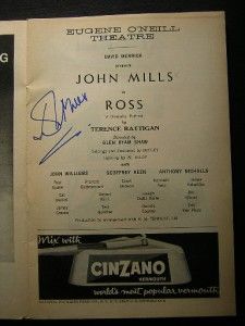  Ross Autographed Signed Eugene ONeill Theatre Playbill 408J