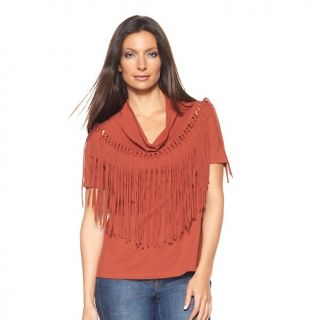 154 164 chi by falchi chi by falchi t shirt with fringe rating 100 $ 7