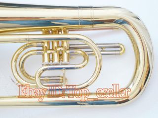 View Item Gold Brass Marching Euphonium professional New Case