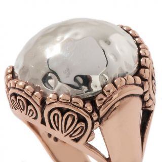 Studio Barse Copper and Sterling Silver Scrollwork Ring