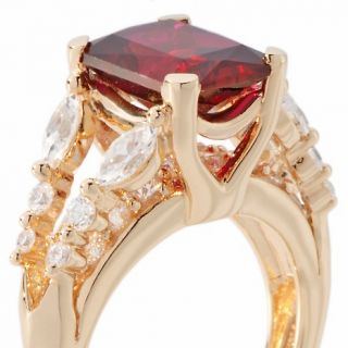 Victoria Wieck 5.12ct Absolute™ and Created Ruby Bridge Ring