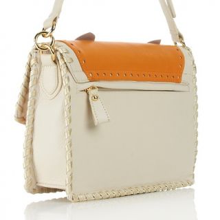 Frosting by Mary Norton Leather Floral and Whipstitch Bag