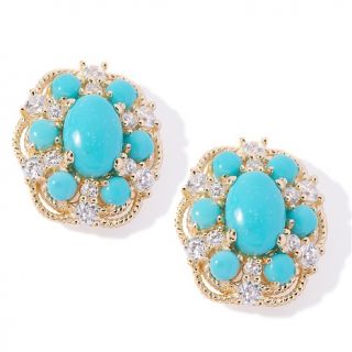 158 387 absolute xavier absolute oval turquoise frame earrings rating