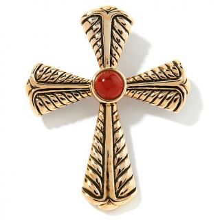 152 155 sally c treasures sally c treasures carnelian bronze cross