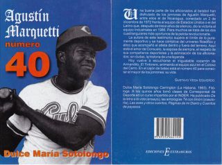 AGUSTIN MARQUETTI   NUMBER 40 Beisbol Baseball Pelota Cuba Cuban