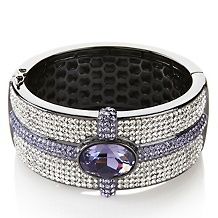 akkad i love you pave crystal hinged bangle bracelet $ 169 95