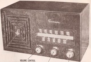 1951 Emerson 641B Radio Service Manual Schematic PhotoFact 120125B
