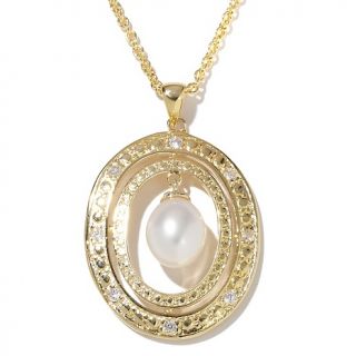 168 735 designs by veronica double oval cultured freshwater pearl and