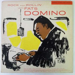 Fats Domino Rock and Rollin with Fats Domino LP VG VG 1st Pressing