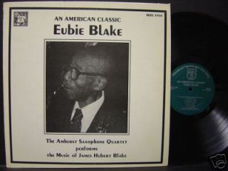 Eubie Blake LP An American Classic Amherst Saxophone