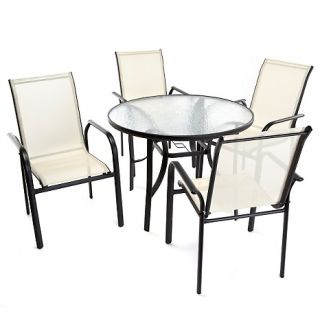 177 855 patio table and set of 4 sling frame chairs rating be the