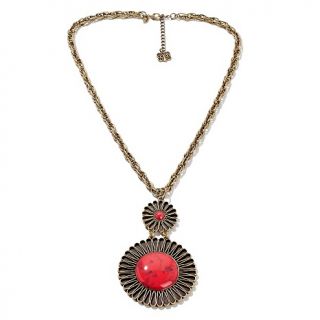 Curations with Stefani Greenfield Round Pendant with 26 Necklace at