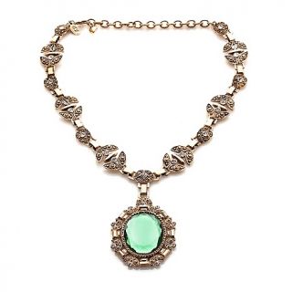 universal vault colored stone oval drop 175 necklace d
