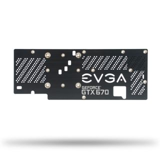 EVGA GTX 670 FTW Backplate M021 00 000015 Back Plate