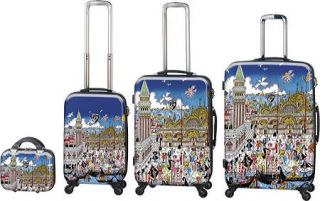 Fazzino Heys Veneziana Venice Carnevale City 4 piece Luggage Heys Set