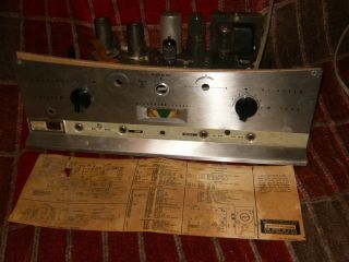  Silvertone amp. amplifier. 12ax7 12au7 6v6 with schematic. Hand