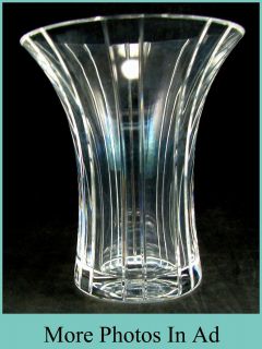  Etched Mark Atlantis Clear Crystal Vase