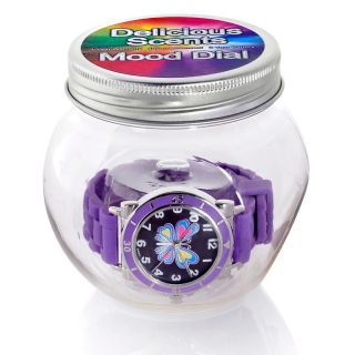 189 120 grape scented purple jelly band butterfly dial mood watch note