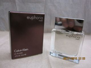 Euphoria Men Calvin Klein 0 5 FL oz 15 ml EDT Splash 088300179138