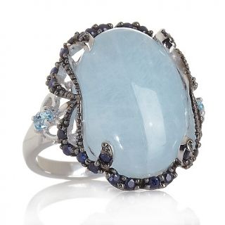 178 207 opulent opaques milky aquamarine and multigemstone sterling