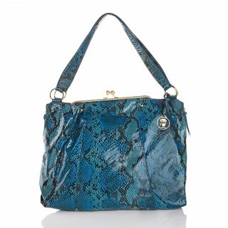 179 654 rara avis by iris apfel python print kisslock satchel note