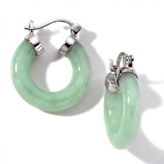 188 460 sterling silver small green jade hoop earrings rating 1 $ 37