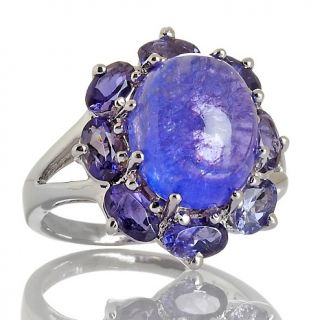 180 937 tanzanite cabochon and iolite sterling silver ring note
