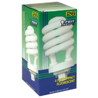 Feit Electric PLSP26E Feit Compact Fluorescent 4 Pin Twist Light Bulb