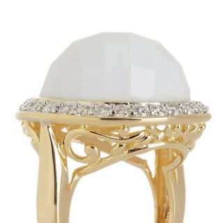 Victoria Wieck White Agate and Pavé Absolute™ Frame Ring