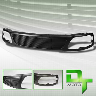 Black 97 98 Ford F150 Expedition Horizontal Style Sport Front Grille