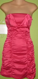 NEW WETSEAL FOREVER 21 PAPAYA EVENING COCKTAIL RUCHED PINK TUBE TOP