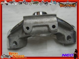  NEW HIGH QUALITY SILVER FINISH TRAILS FORK TOP YOKE FOR ROYAL ENFIELD