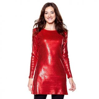 204 568 diane gilman long sleeve sequined tunic rating 40 $ 39 95 s h