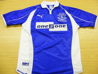 Everton 2000 2002 Home Puma Football Soccer Shirt Jersey Top Small
