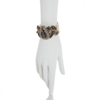 Studio Barse Multigemstone Bronze 7 Cuff Bracelet