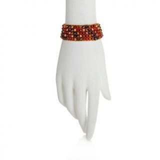 215 597 sonoma studios multigemstone woven bracelet with crystal