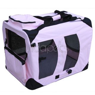 32 Pink Soft Dog Crate Cage Kennel Carrier House