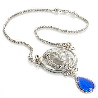 209 995 tagliamonte sterling silver and 14k medusa intaglio 18