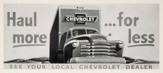  Chevrolet Chevy Truck Ad Campbell Ewald Original Historic Image