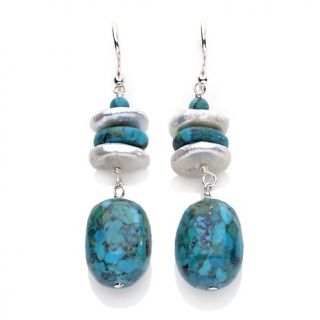 205 560 sally c treasures turquoise nugget drop and cultured