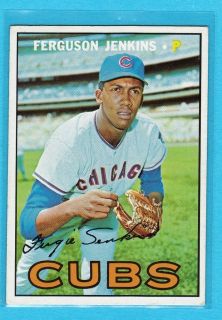 1967 Topps Ferguson Jenkins Chicago Cubs 333 EX MT