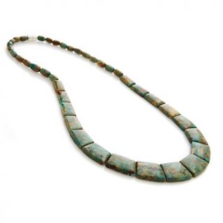 Mine Finds by Jay King Misty Mountain Green Turquoise Collar Necklace