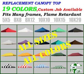 New EZ Pop Up Replacement Instant Canopy Gazebo Tent Top Cover Choose