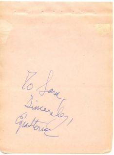 Ezra Stone Vintage 1930s Original Signed Album Page Autographed